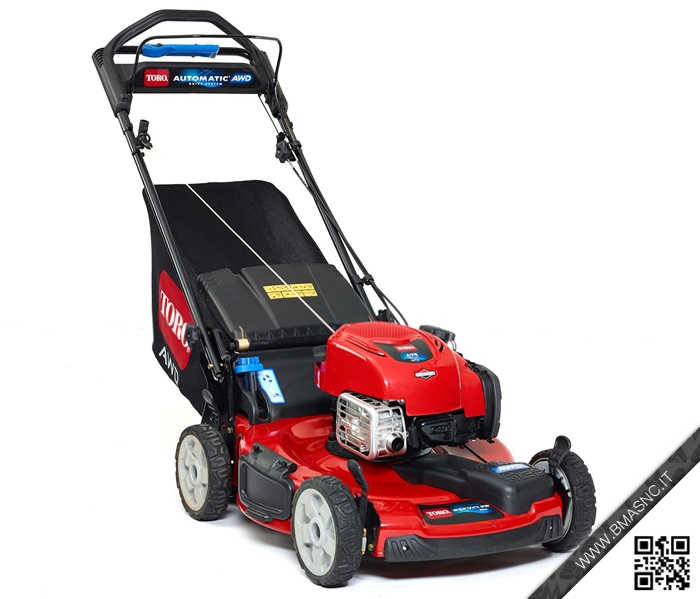 TORO RECYCLER 20960 - TOSAERBA 55 CM MULCHING/RACCOLTA/SCARICO LATERALE SEMOVENTE 4WD